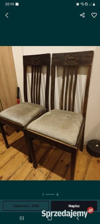 Krzesła 4 szt międzywojenne secesyjne retro vintage