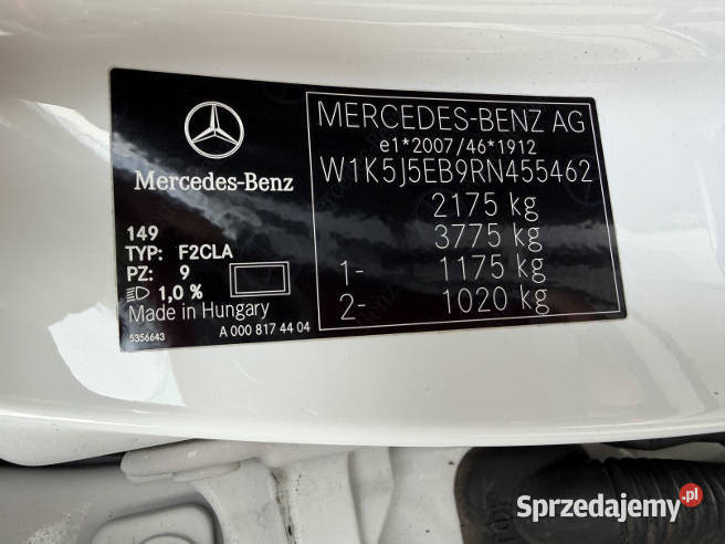 MERCEDESBENZ AMG CLA 45 S 2023 199100 ccm 421 mazowieckie