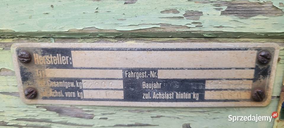 Przyczepa rolnicza sztywna Huta Szklana