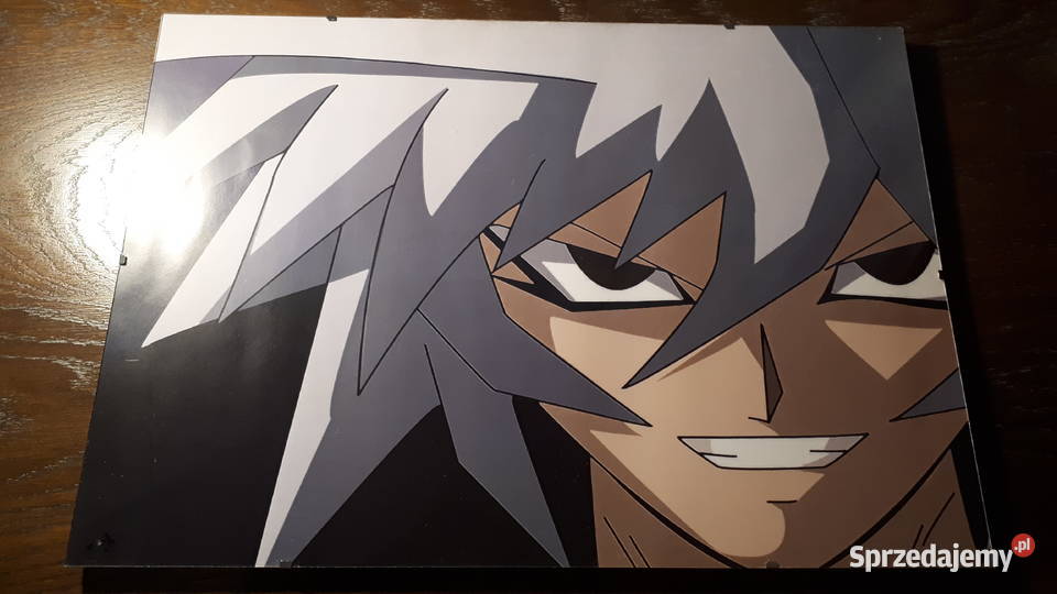 Plakat Yami Bakura z serii YuGiOh w antyramie Rybnik