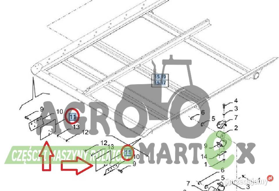 84005164 84097524 USZCZELKA CNH Części zamienne Wichrów