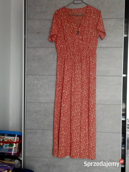 LETNIA DŁUGA SUKIENKA pomarańczowy Wodzisław Śląski