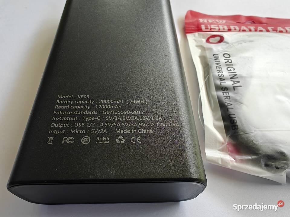 Powerbank 225W EXJ 20000mAh kabel usbc NOWY sprzedam