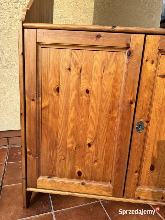 Kredens Ikea leksvik drewniany półki szafka Garwolin