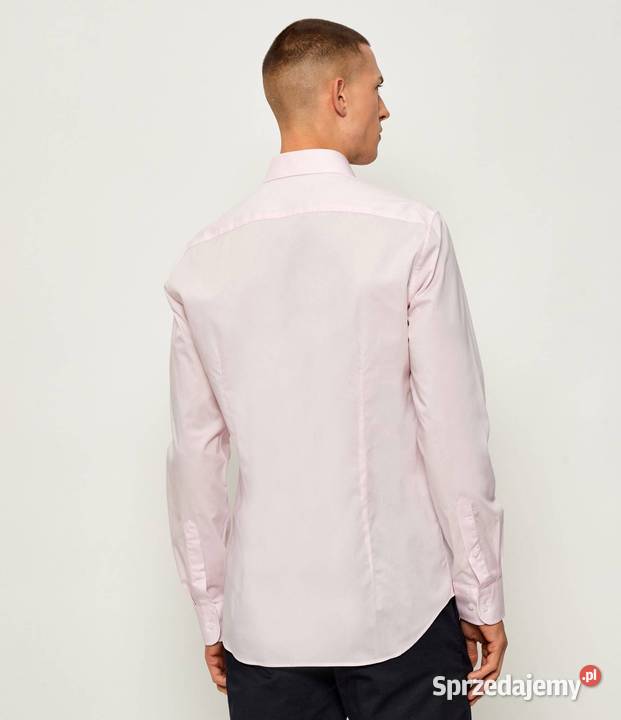Koszula męska Tommy Hilfiger bawełniana różowa Odzież wyjściowa Białystok sprzedam