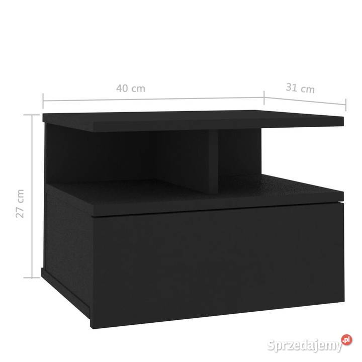 Wiszące szafki nocne 2 czarne 40x31x27 WM800408 mazowieckie Warszawa