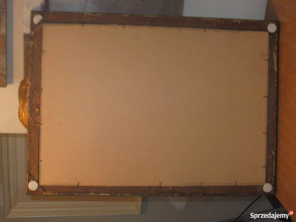 Złote lustro z amorkami Gryfino