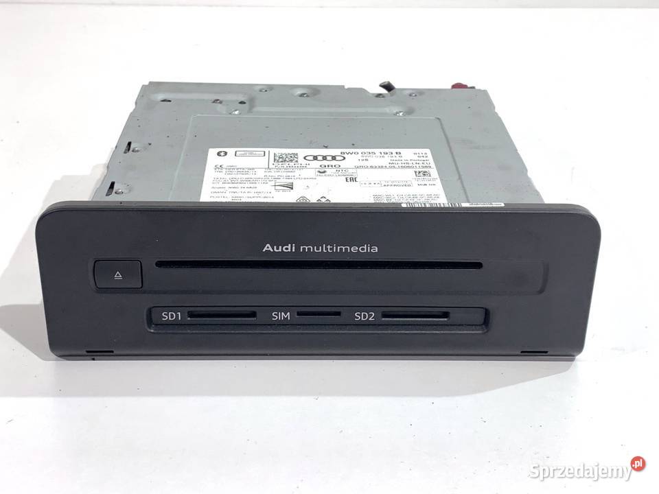 ZMIENIARKA CD CZYTNIK NAVI AUDI A4 B9 8W0035193B osobowe Sprzęt audio fabryczny