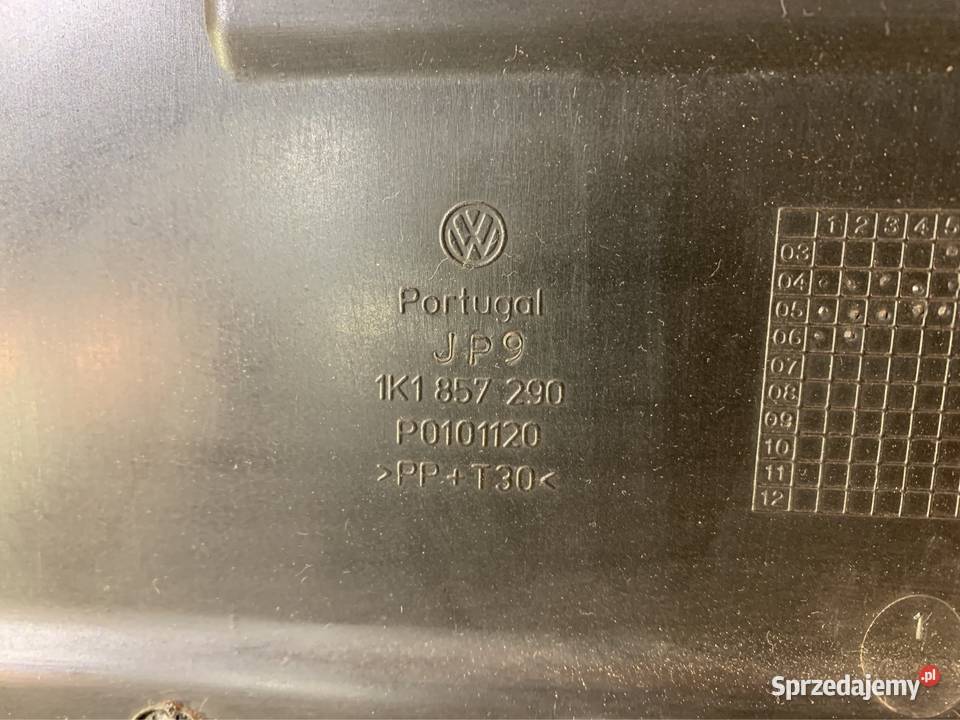 1K1857290 schowek pasażera vw golf V 5 zachodniopomorskie Szczecin