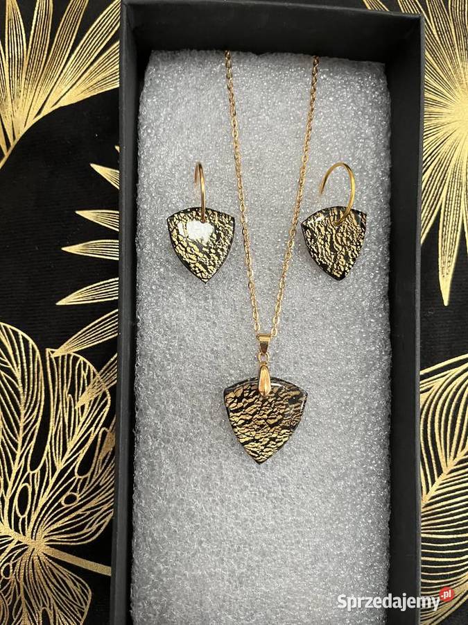 KOMPLET NASZYJNIK I KOLCZYKI