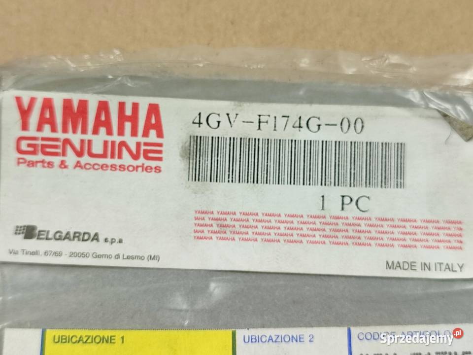 NAKLEJKA NA ZADUPEK LEWA STR YAMAHA TT 600 S