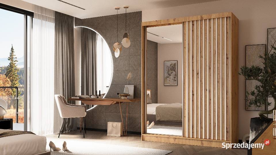 Pojemna Szafa lustro lamele szybka realizacja 61cm Rybnik