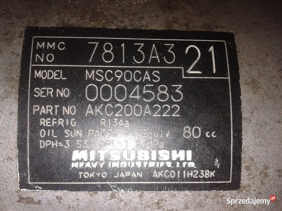 MITSUBISHI LANCER VIII KOMPRESOR SPREZARKA osobowe Chełm
