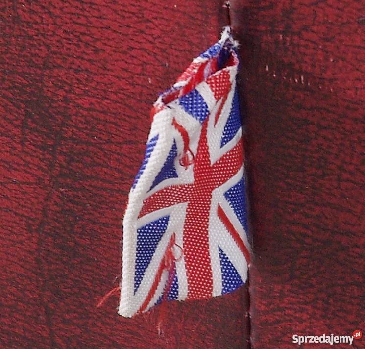 Fotel rozkładany angielski skóra naturalna 4739 Meble Nysa