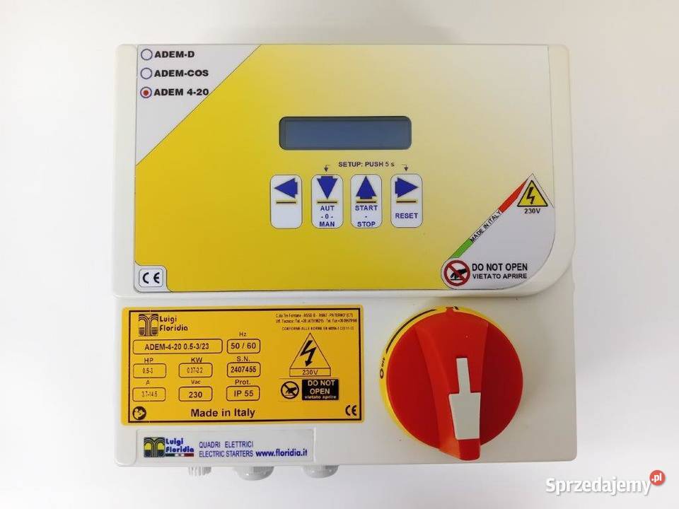 jednofazowy kontroler do ochrony pracy 1pompy z Limanowa