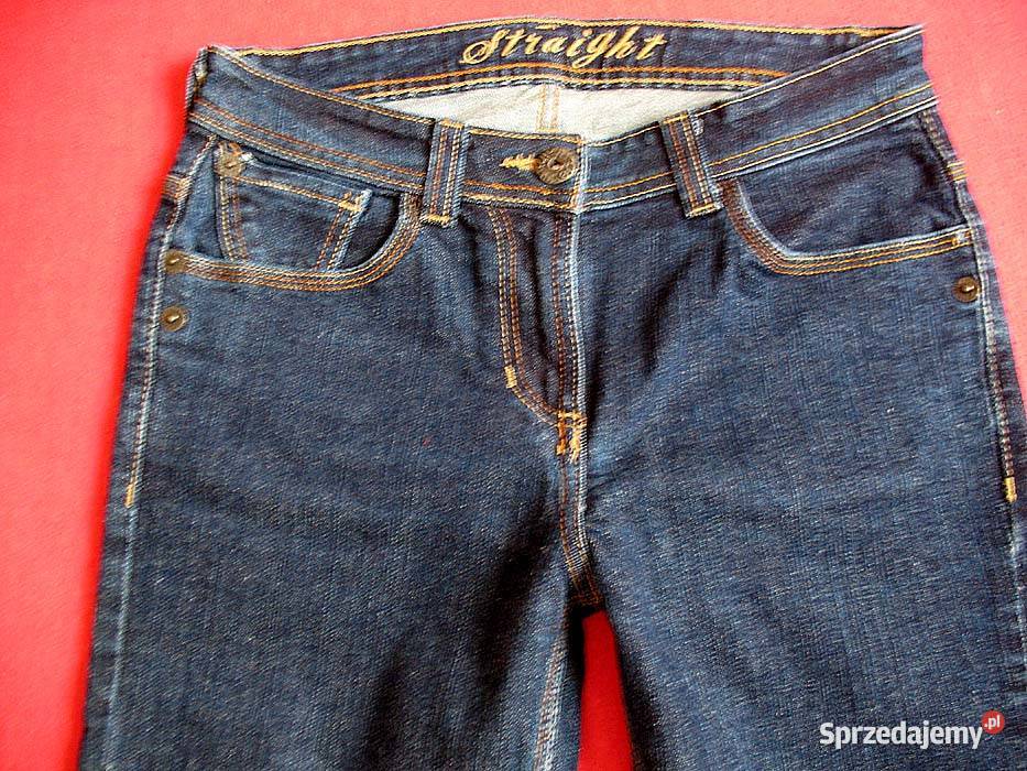 Spodnie damskie jeans 38 M biodra 90 96 Bez wzoru