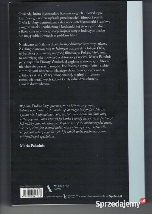 Moja Nitka Maria Pakulnis Rozmawia Dorota miękka Warszawa sprzedam