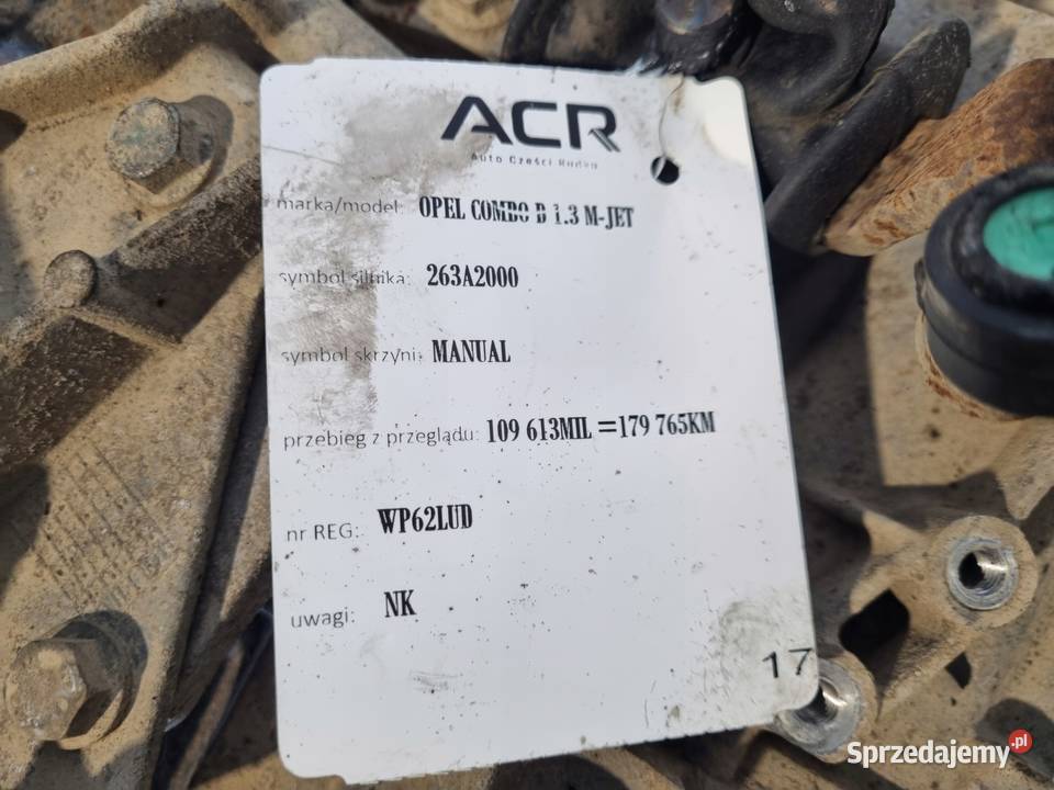 SKRZYNIA BIEGÓW Opel Combo D 13 CDTI manualna Chełm