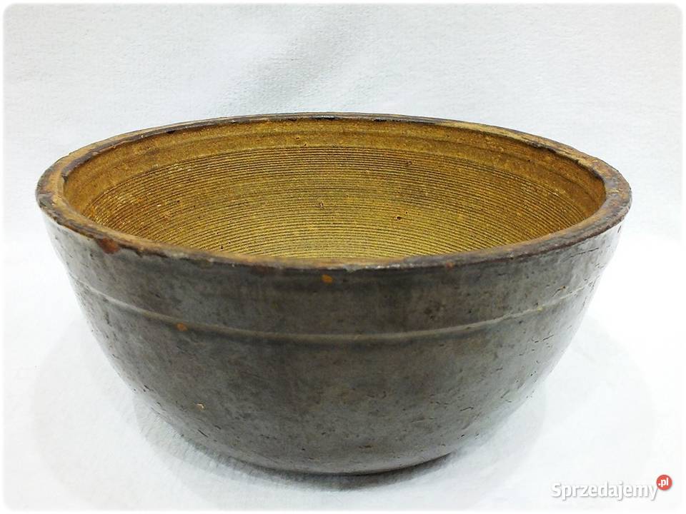 Stara Duża Makutra Solidna Miska do wyrobienia Żary