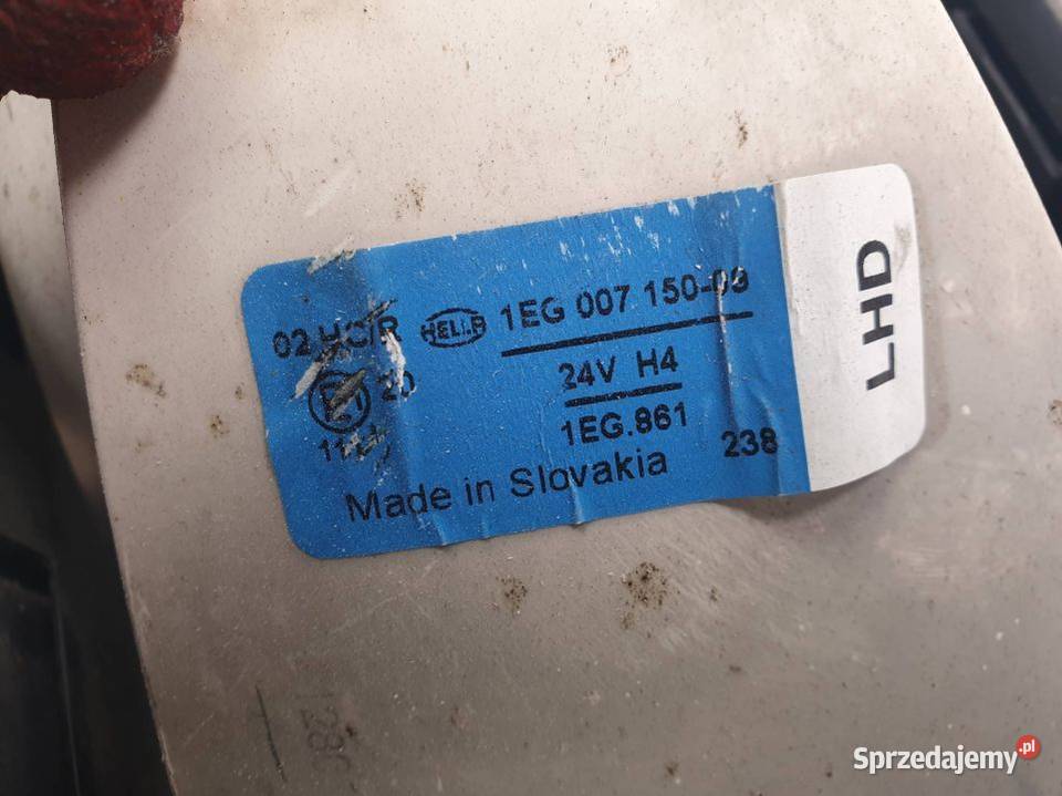 LAMPA LEWA TYŁ SCANIA 94D 260 1EG007150 Lipno