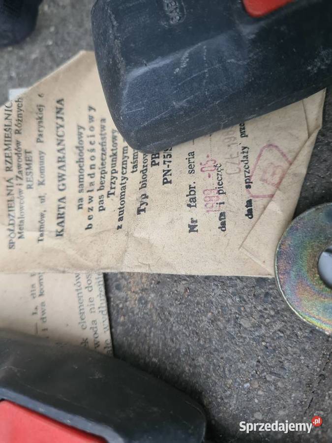 Nowe pasy bezpieczenstwa zestaw prl Fiat 126p Części samochodowe Poznań