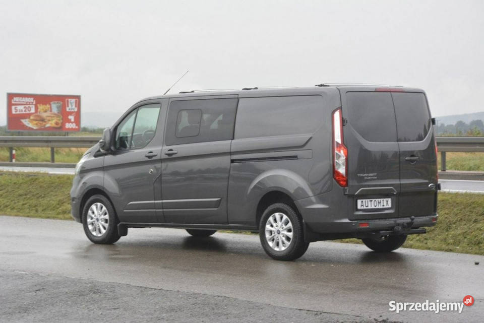 Ford Transit Custom 20TDCI EcoBlue full hak 5 skórzana tapicerka Sędziszów Małopolski