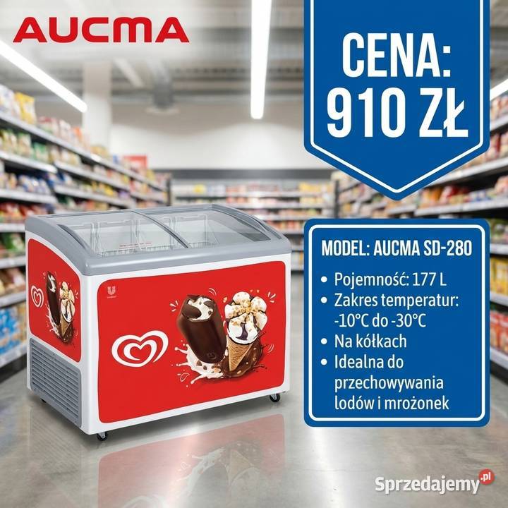 Zamrażarka skrzyniowa AUCMA SD280 Wrocław