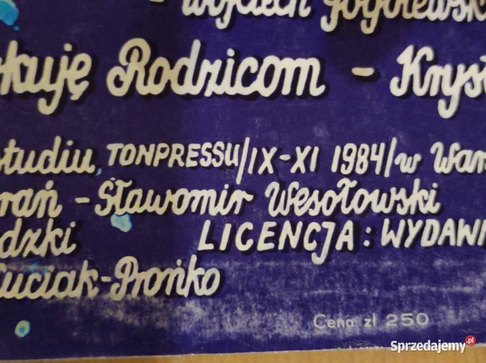 1984 Krystyny Prońko zatytułowany Kolędy Płyta Kielce