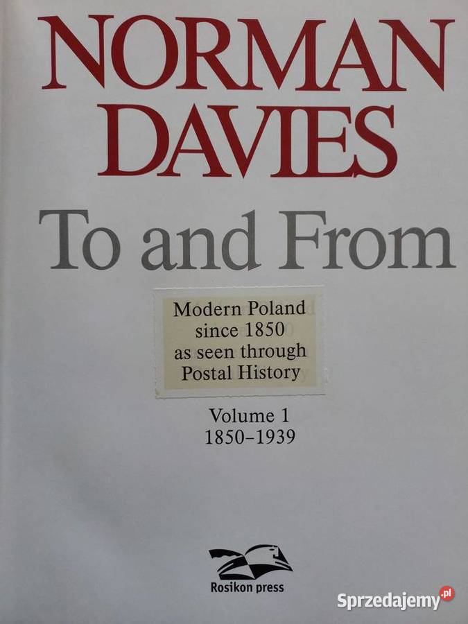 Norman Davies TO and FROM Tom 1 2 hobby, kolekcjonerstwo dolnośląskie Wrocław