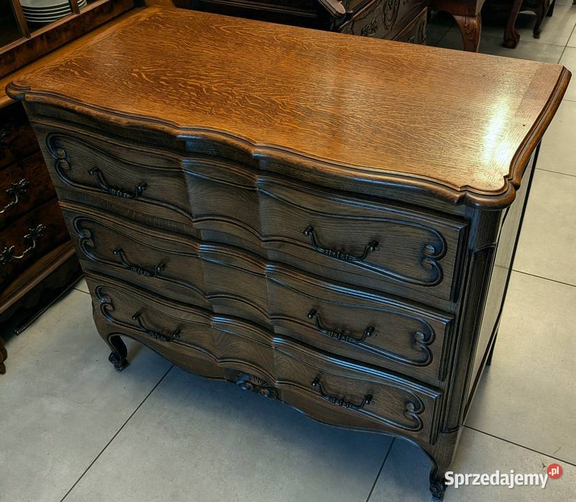 ładna dębowa komoda ludwikowskasklep Dąbrowa Dąbrowa Górnicza