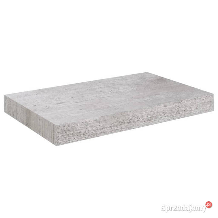 Wisząca półka ścienna szarość betonu 23 x 235 x Meble mazowieckie