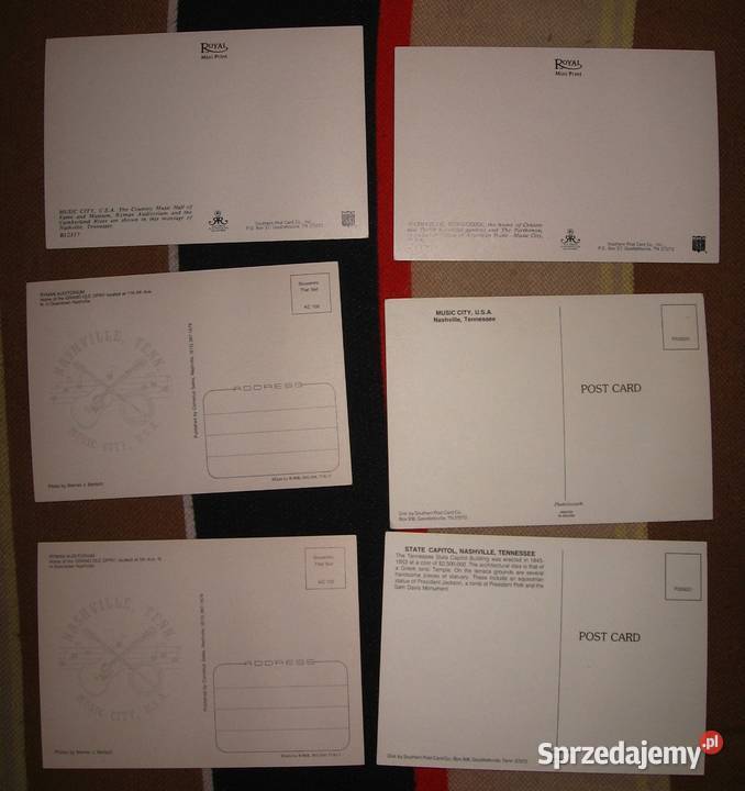 Pocztówki z USA Nashville Fort Knox Louisville