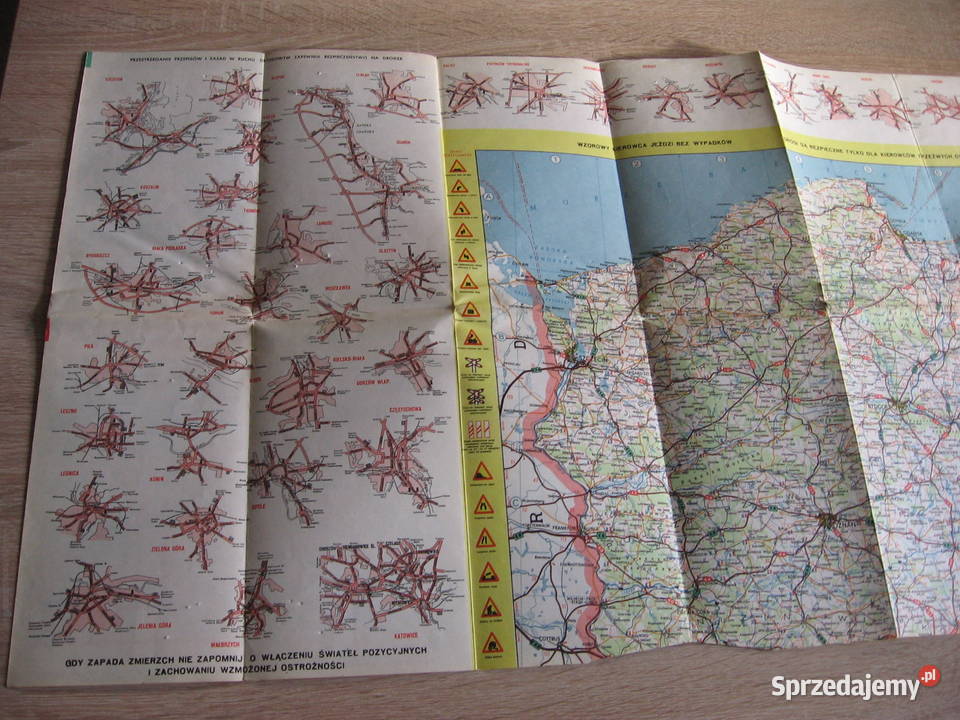 Polonez Borewicz mapa samochodowa 1981r klasyk Przemyśl sprzedam
