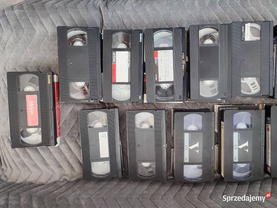 firmowe kasety VHS w stanie Myszków sprzedam