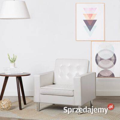 vidaXL Fotel biały sztuczna skóra247019 Warszawa