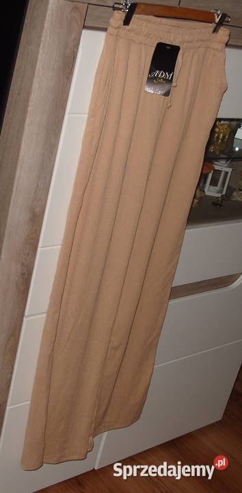 ADAM NOWE szerokie spodnie Capucino r L XL Inny materiał Spodnie wielkopolskie Rawicz