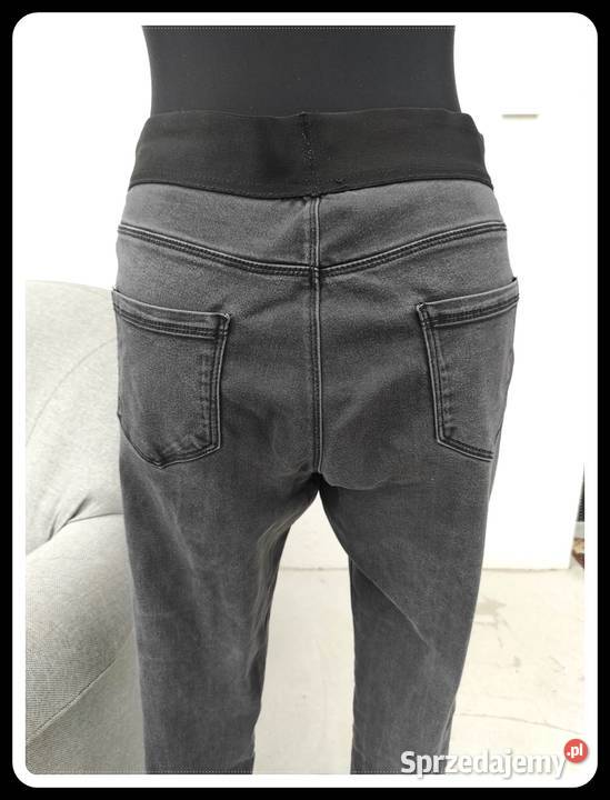 Spodnie tregginsy na gumce 40 L 42 XL jeansy Płock