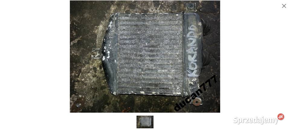 chłodnica intercooler ssang yong korando 29tdi
