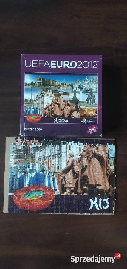 Puzzle ułożone 1000 Kijów Papier sprzedam