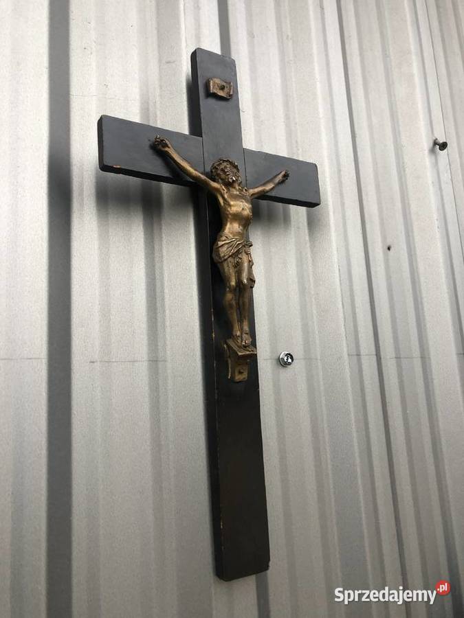 Czarny krzyż na ścianę krzyżyk łódzkie Łowicz
