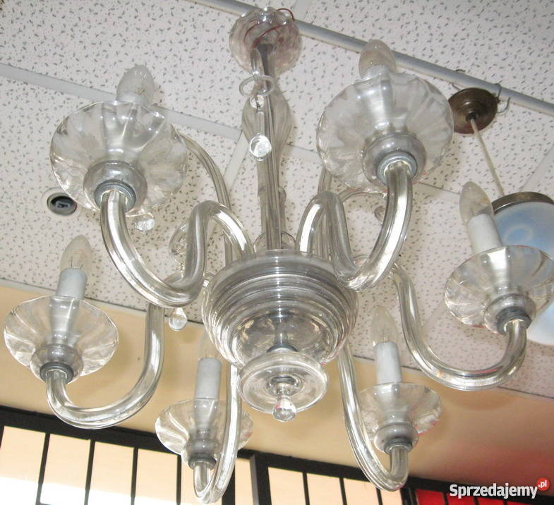 100 letni żyrandol kryształowy Oryginał Poznań