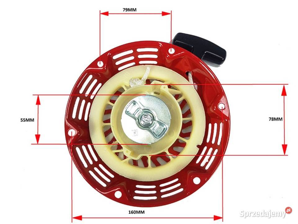 Rozrusznik starter szarpak do agregatu Honda i Ostrołęka