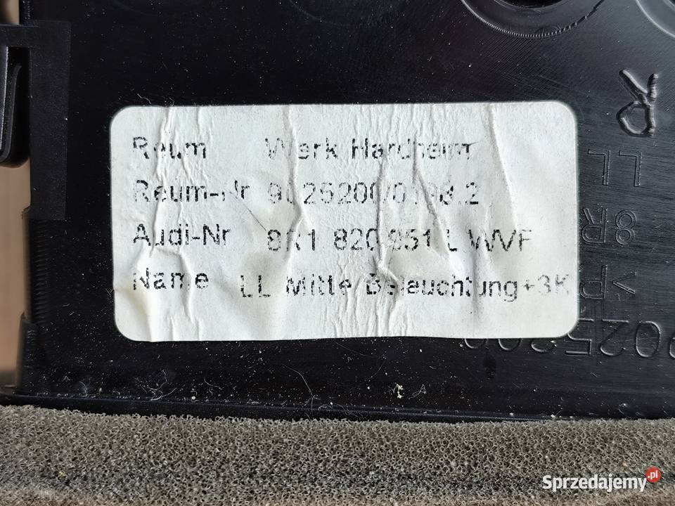 Lewy Wylot Powietrza Kratka Nawiewu Audi Q5 8R Kratki nawiewu Blizanów Drugi