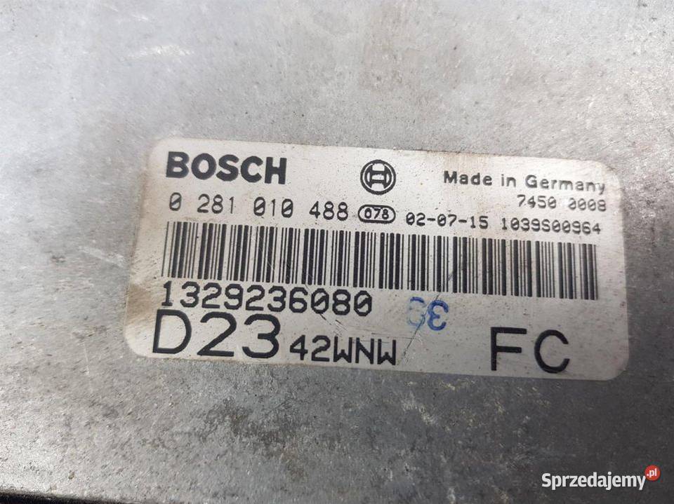 KOMPUTER SILNIKA ECU 0281010488 FIAT DUCATO osobowe kujawsko-pomorskie Lipno