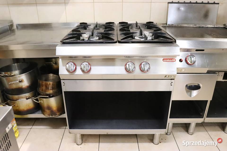 Kuchnia gaz 4 palniki Angelo 190FAACOMO 34 kW