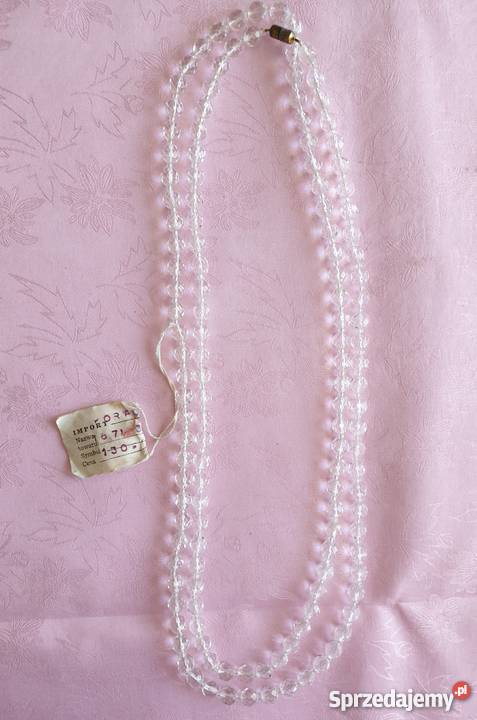 Długi naszyjnik z kryształków
