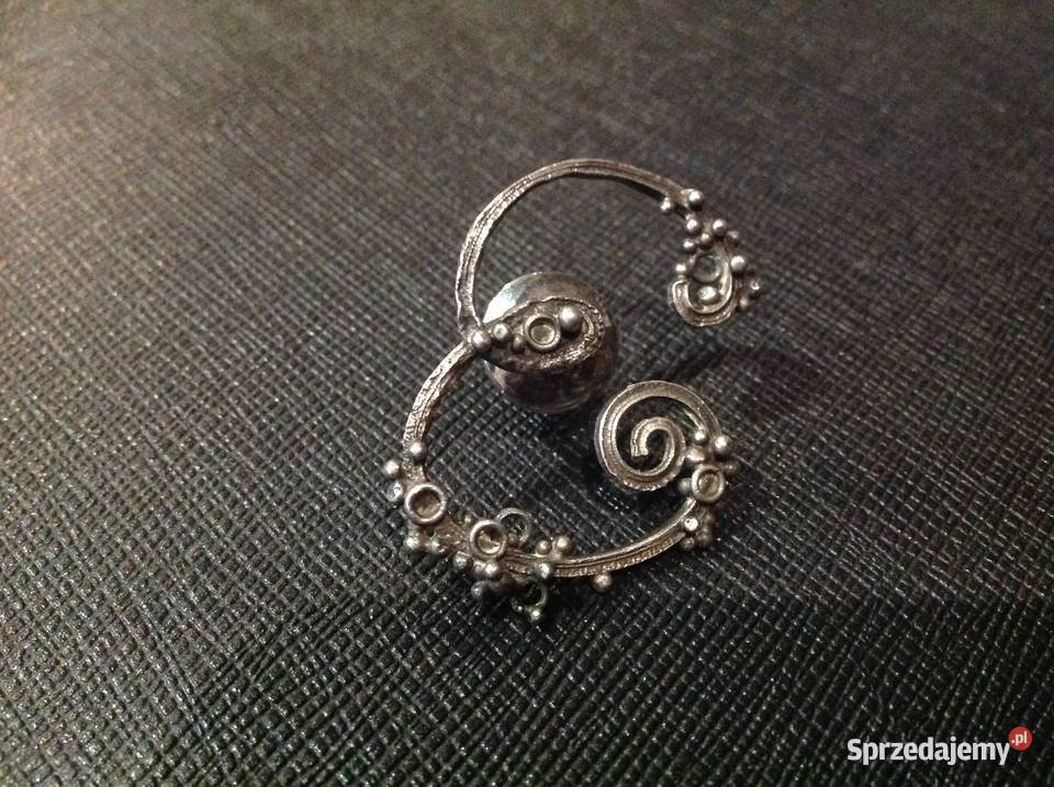 Broszka Wpinka Inicjał Litera E Vintage lubuskie Nowa Sól