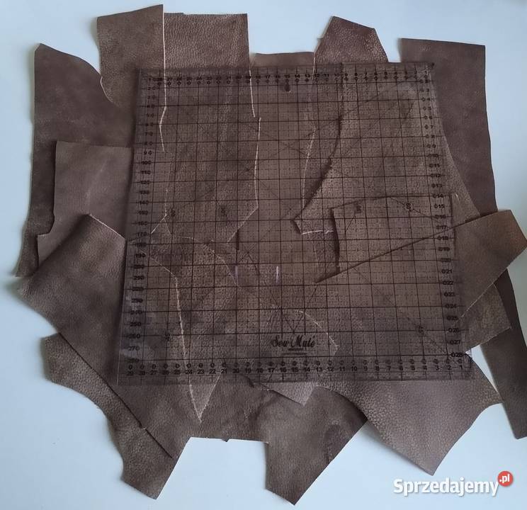 Skóra 325 g Naturalna Włoska Brązowa Postarzana Rękodzieło sprzedam