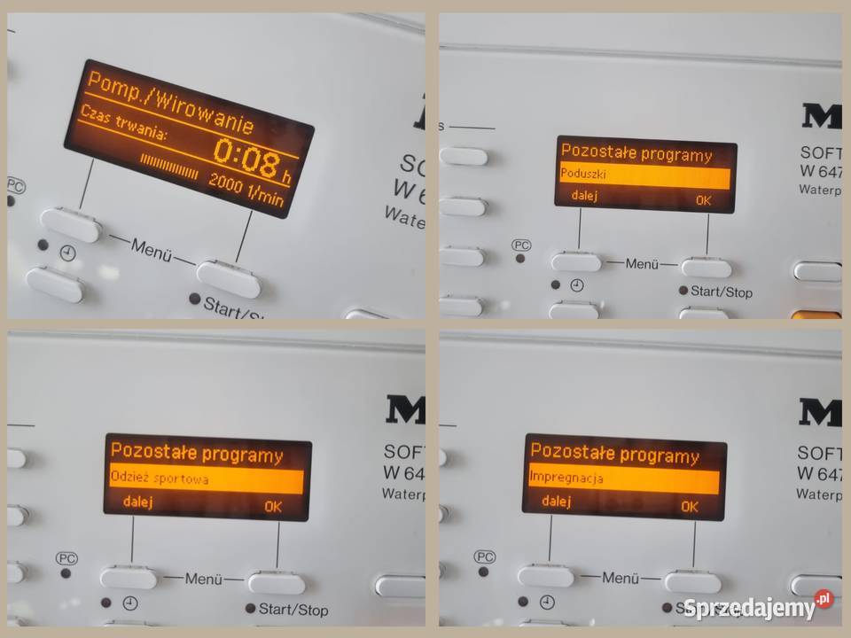 Pralka góry Miele W 647 F Najwyższy model LED 60cm Wrocław