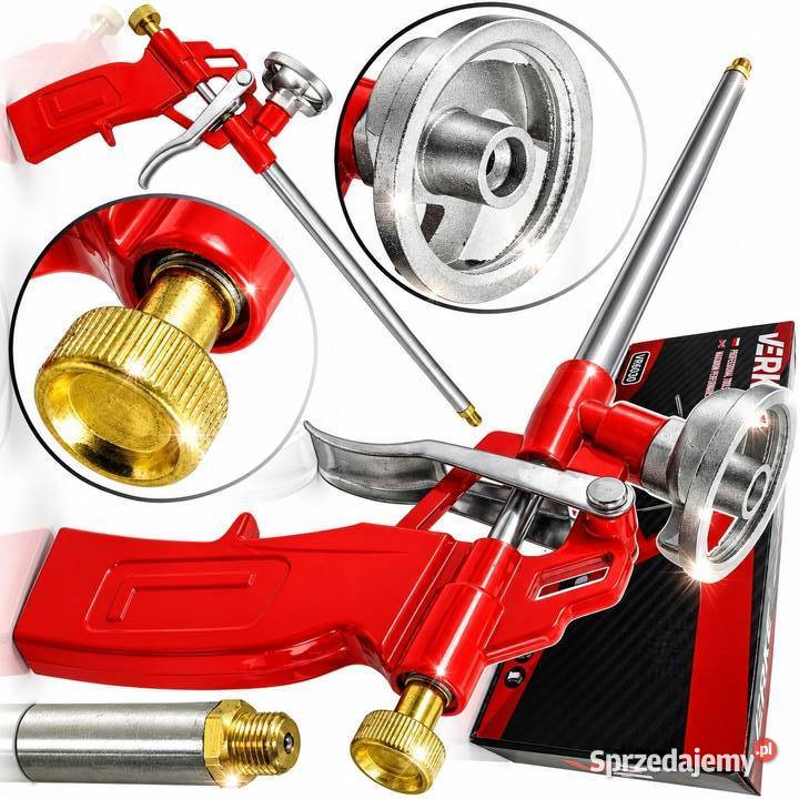 PISTOLET DO PIANKI MONTAŻOWEJ PIANY METALOWY Do pianek